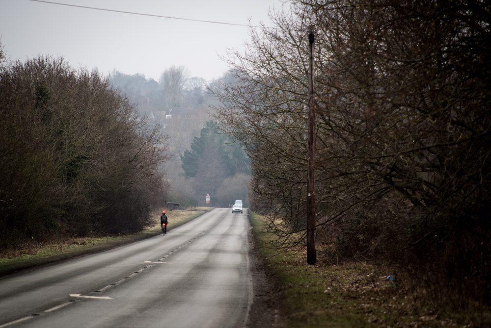 Cyclist on the road
