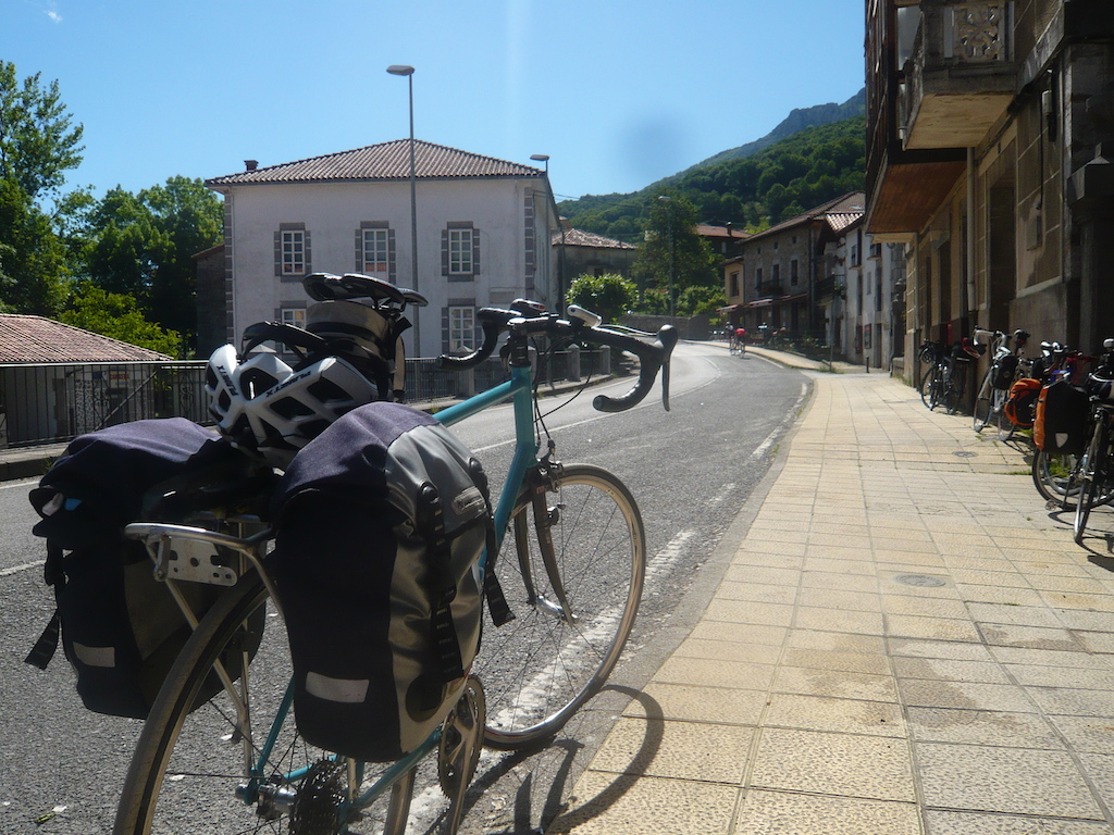 Bike on a street in Bilbao