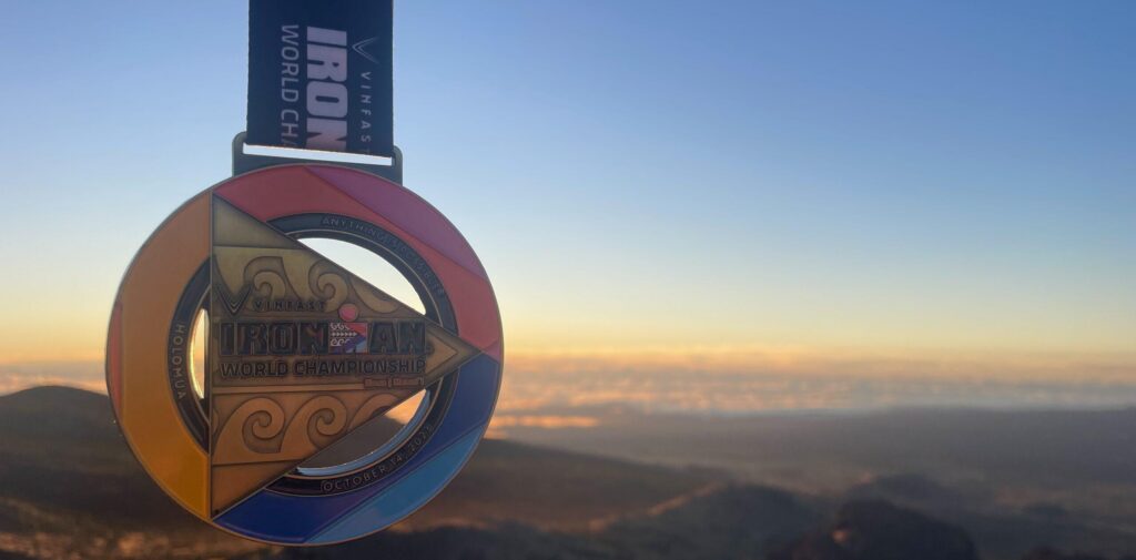 Celebrating at the Ironman World Championship