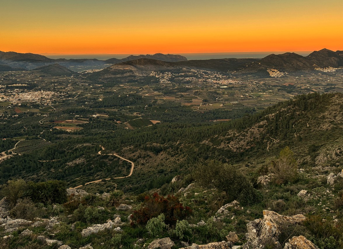 a scenic view of the Coll de Rates, near Calpe